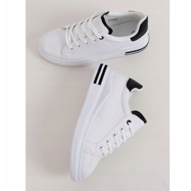 Weiße Damen Sneaker LG20 WEISS / SCHWARZ 1