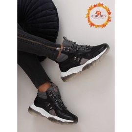 Schwarze Stiefeletten 2000-C03 Schwarz 1