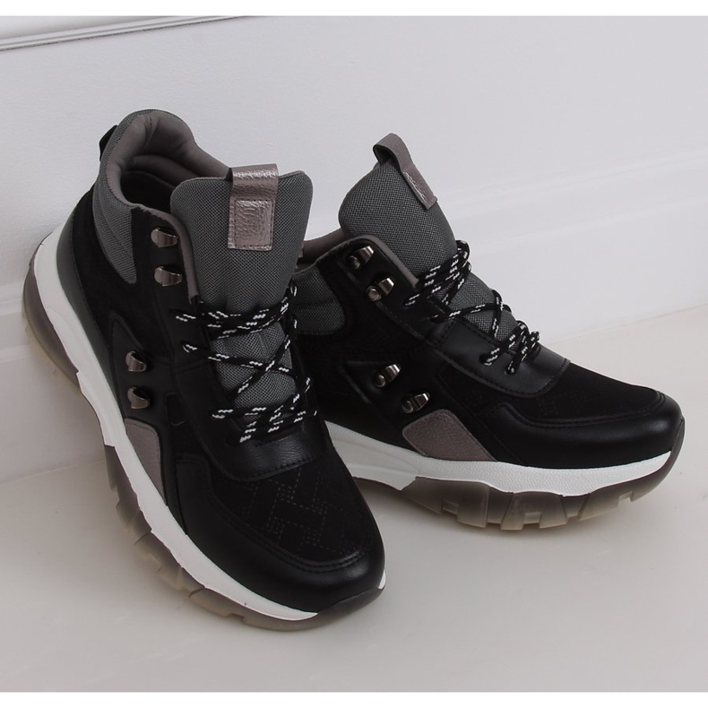 Schwarze Stiefeletten 2000-C03 Schwarz 2