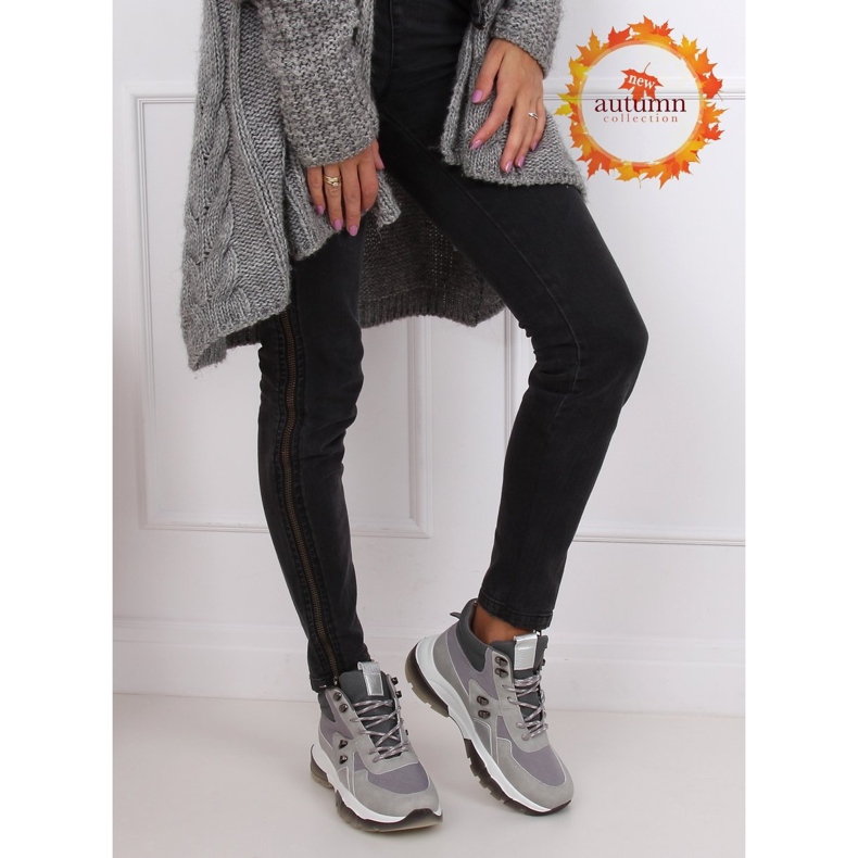 Graue High-Top-Sportschuhe 2000-C03 Grau 1