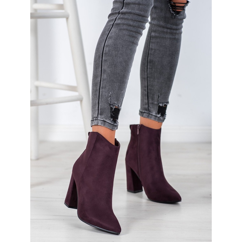 Evento Stiefel in Spitz violett 2