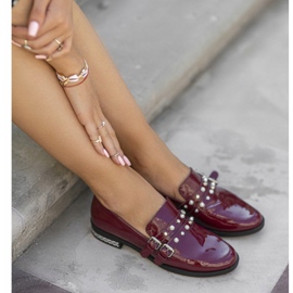 Damen kastanienbraune Halbschuhe C18-6252-2 mehrfarbig 1