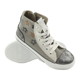Big Star 374068 Sneakers mit Sternbindung braun grau 2