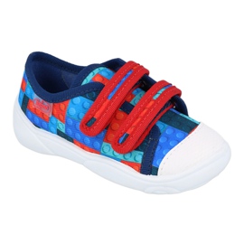 Befado Kinderschuhe 907P114 rot marineblau blau mehrfarbig 1