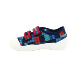 Befado Kinderschuhe 907P114 rot marineblau blau mehrfarbig 2