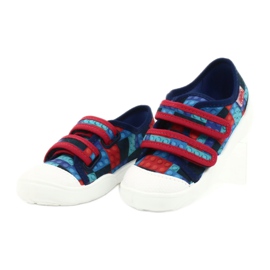 Befado Kinderschuhe 907P114 rot marineblau blau mehrfarbig 3