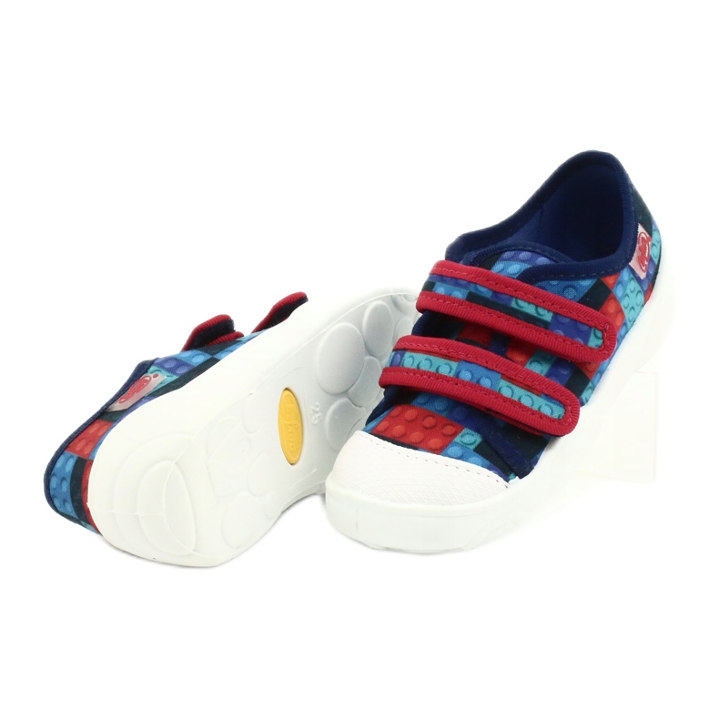 Befado Kinderschuhe 907P114 rot marineblau blau mehrfarbig 4