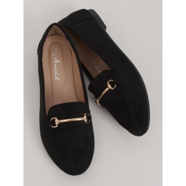 Schwarze Damen-Loafer 88-385 Schwarz 2