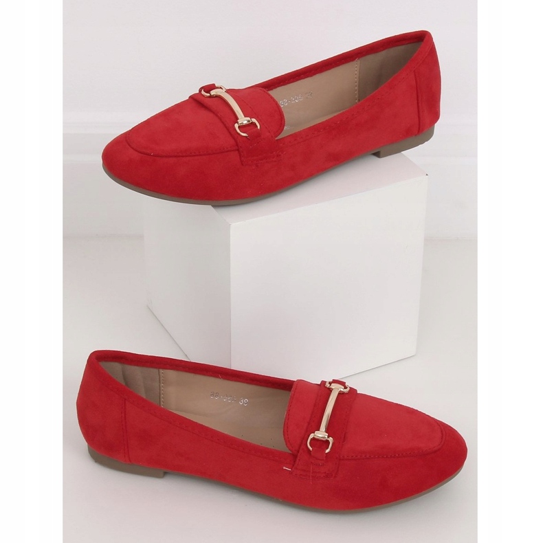 Rote Damen-Loafer 88-385 Rot 1