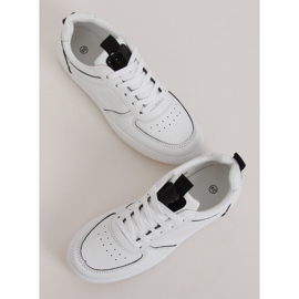 Weiße Damen Sportschuhe KK-203 WEISS / SCHWARZ 1