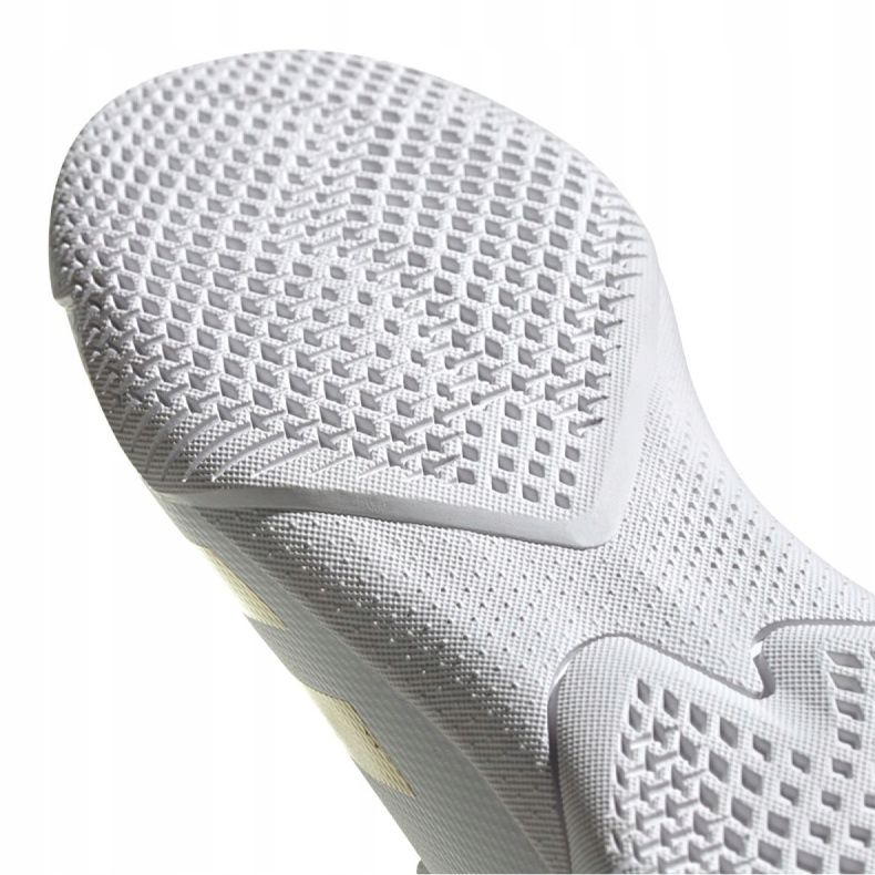 Adidas Predator 20.3 In Jr FW9218 Fußballschuhe grau / silber, weiß, gold weiß 1