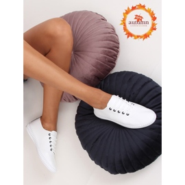 Schwarze und weiße Turnschuhe für Damen 6165 Black 1