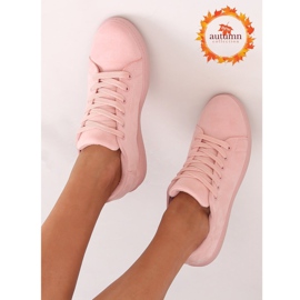 Rosa Wildleder-Sneaker für Damen 6301 Pink 1