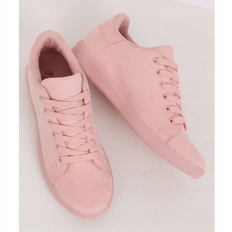 Rosa Wildleder-Sneaker für Damen 6301 Pink 2