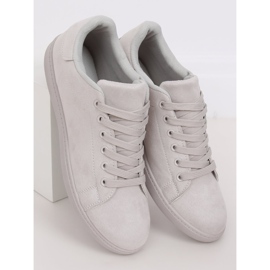 Graue Wildleder graue Damen-Sneakers 6301 2