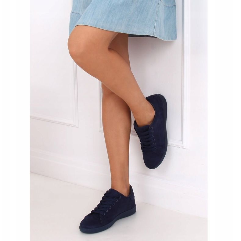 Damen-Sneaker aus Wildleder in Marineblau 6301 2