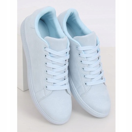 Blaue Wildleder-Sneaker für Damen 6301 L.BLUE 1