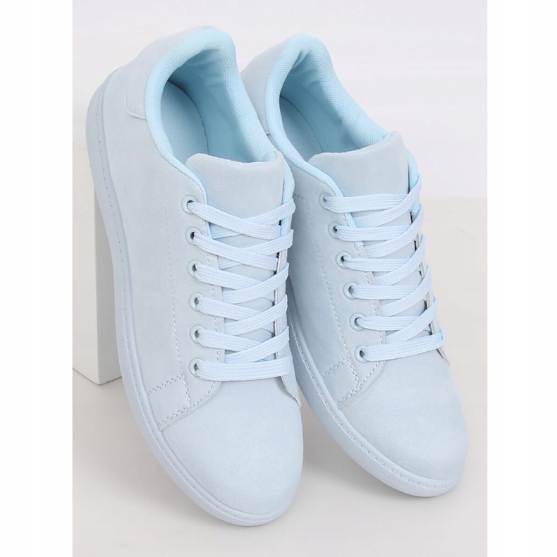 Blaue Wildleder-Sneaker für Damen 6301 L.BLUE 1