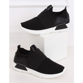 Schwarz 7786-Y Schwarze Sportschuhe 1