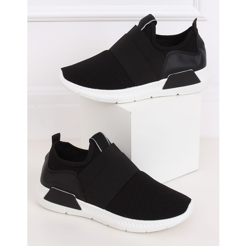 Schwarz 7786-Y Schwarze Sportschuhe 1