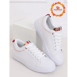 Weiße Damen Sneaker B0-501 WHITE / CHAMPAGNE 1