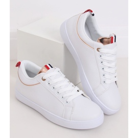 Weiße Damen Sneaker B0-501 WHITE / CHAMPAGNE 2