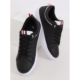 Schwarze Damen Sneaker B0-501 Schwarz 2