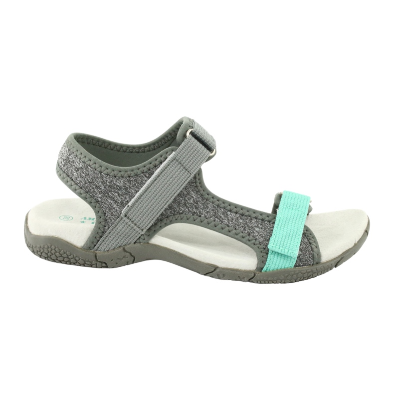 Sandalen Ledereinsatz American Club RL23 / 20 grau grün 5