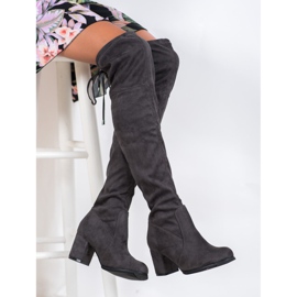 J. Star Slip-on-Stiefel an einem Pfosten grau 1