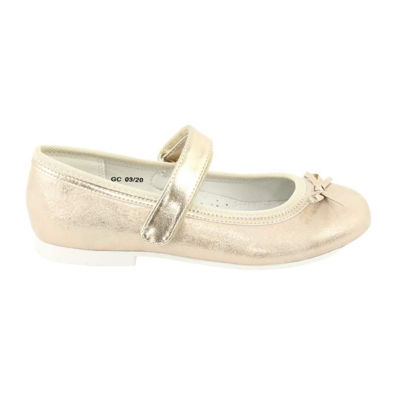 Goldene Ballerinas mit Schleife American Club GC03 / 20 6