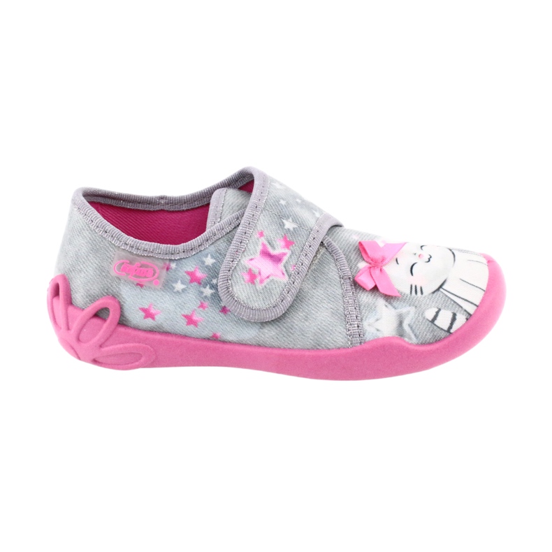 Befado Kinderschuhe 122X002 rosa grau 6