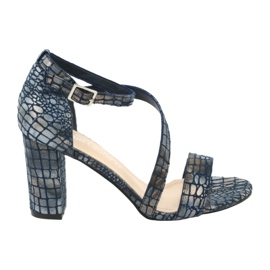 Gladiatorensandalen Sergio Leone SK870 marineblau 7