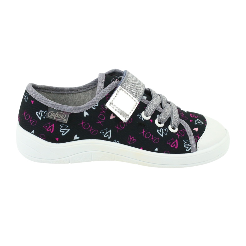 Befado Kinderschuhe 251Y142 schwarz rosa grau 5