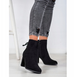 Gebundene Stiefel auf dem VINCEZA-Pfosten schwarz 2