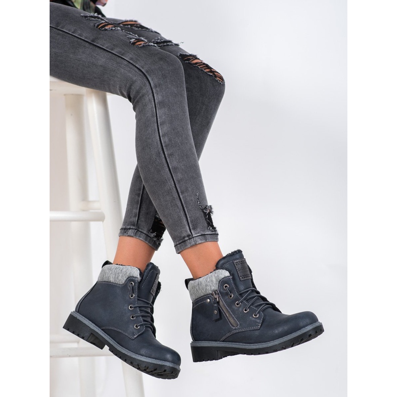 Goodin Warme marineblaue Wanderschuhe 1