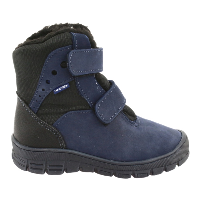 Stiefel Stiefel mit einer Mazurek 1353 Marineblau-Membran schwarz 5