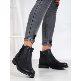 Goodin Stiefel aus Ökoleder schwarz 1