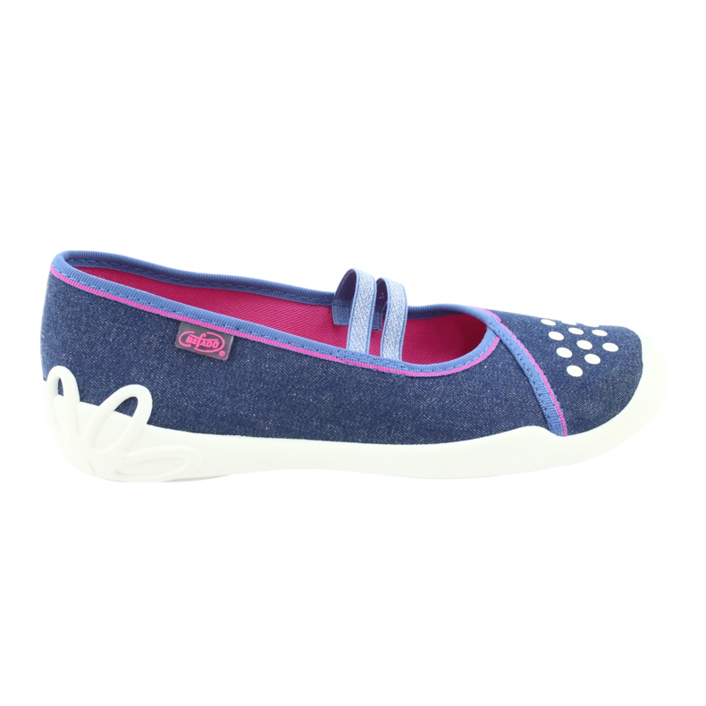 Befado Kinderschuhe 116Y253 navy blau blau rosa 5