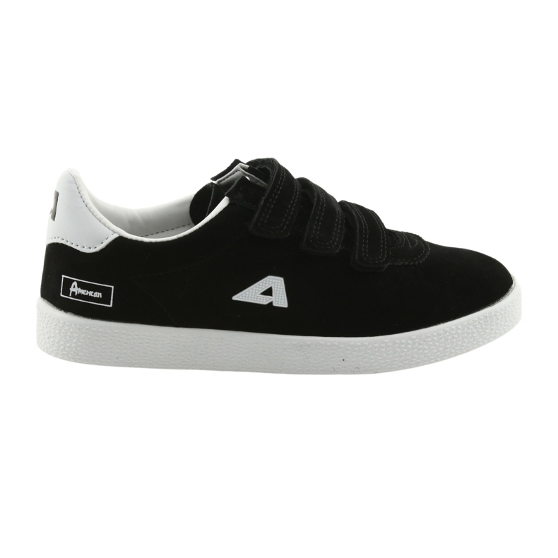 Sportschuhe Ledereinsatz American Club BS06 weiß schwarz 6