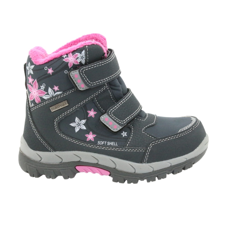 American Club American Boots Winterstiefel mit 3121 Membran grau rosa 5
