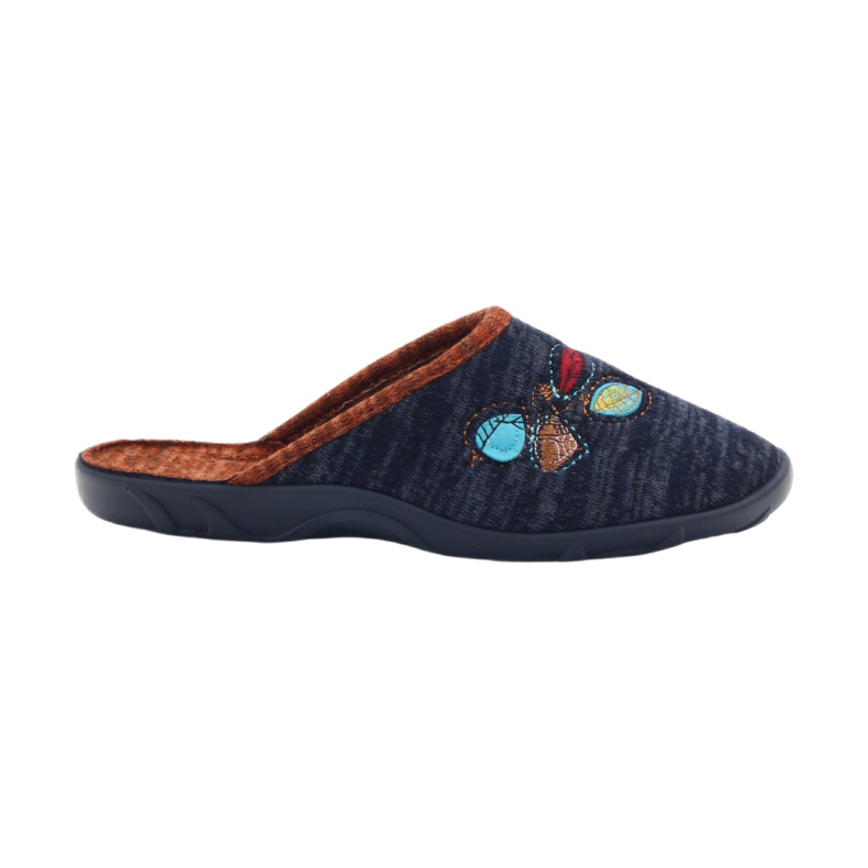 Befado Damenschuhe Hausschuhe 235d153 Hausschuhe braun marineblau 5