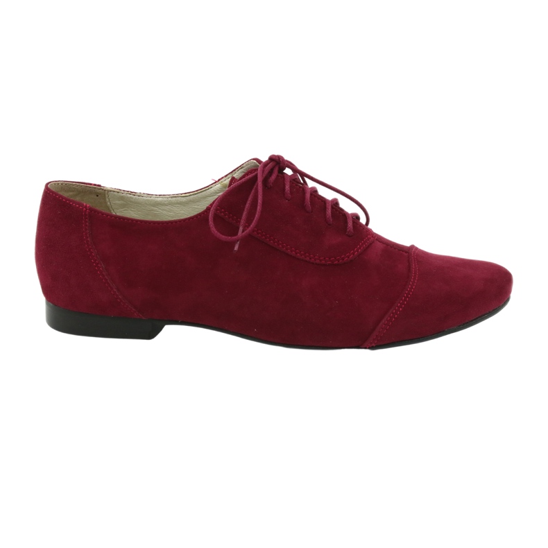 Damen-Halbschuhe aus Leder Angello bordeaux mehrfarbig 5