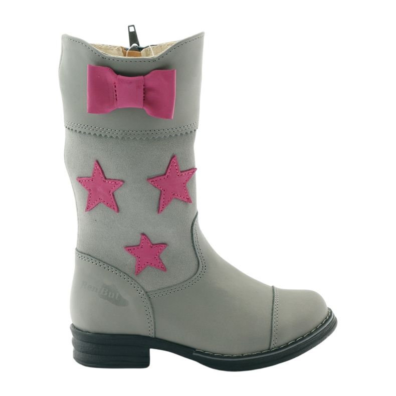 Graue Mädchenstiefel Ren But 3215 rosa 5