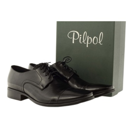 Klassische schwarze Schuhe Pilpol L005 4