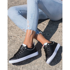 SHELOVET Stilvolle Sneaker mit Öko-Leder schwarz 2