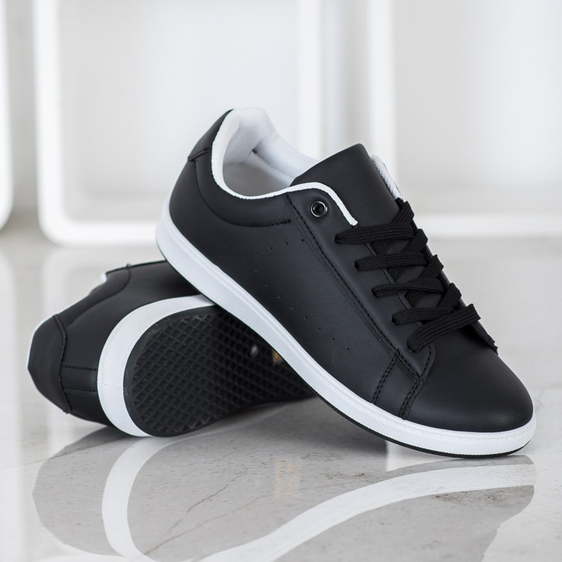 SHELOVET Lässige schwarze Turnschuhe 2