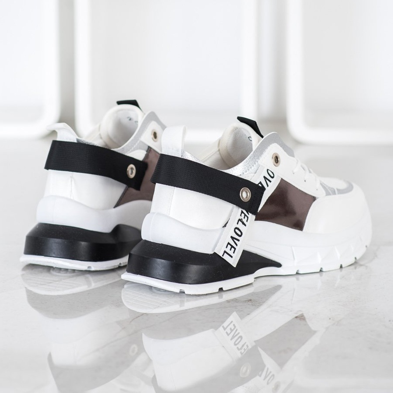 Marquiz Stylische Sneaker weiß schwarz 1