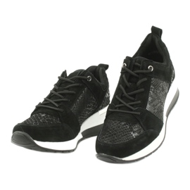 Damen Sportschuhe gebunden Filippo DP1505 / 20 schwarz 2
