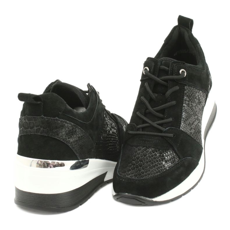 Damen Sportschuhe gebunden Filippo DP1505 / 20 schwarz 3