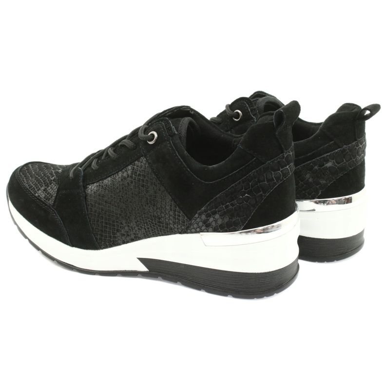 Damen Sportschuhe gebunden Filippo DP1505 / 20 schwarz 5